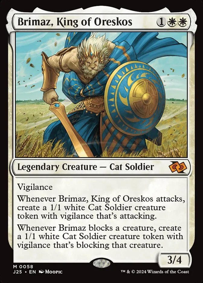 2024 Foundations Jumpstart Brimaz, King of Oreskos [Anime] mythic #58 mythic card image