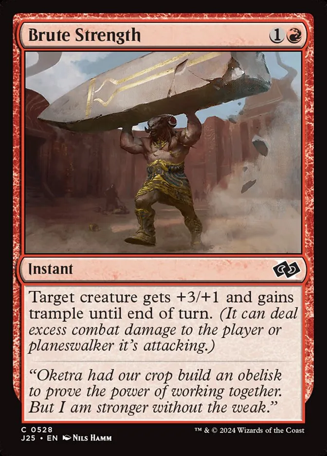 2024 Foundations Jumpstart Brute Strength common #528 common card image