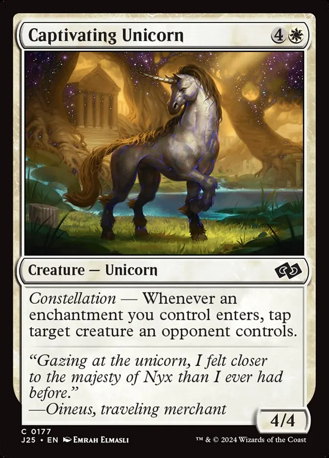 2024 Foundations Jumpstart Captivating Unicorn common #177 common card image