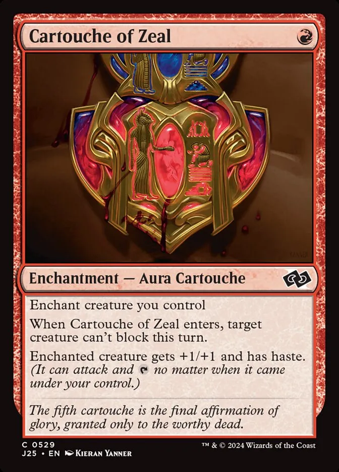 2024 Foundations Jumpstart Cartouche of Zeal #529 common card image