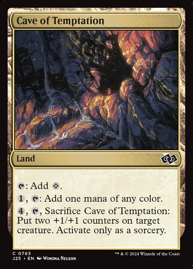 2024 Foundations Jumpstart Cave of Temptation #763 common card image