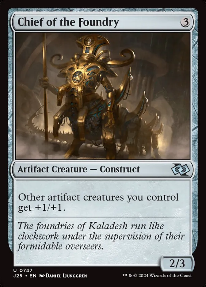 2024 Foundations Jumpstart Chief of the Foundry #747 uncommon card image