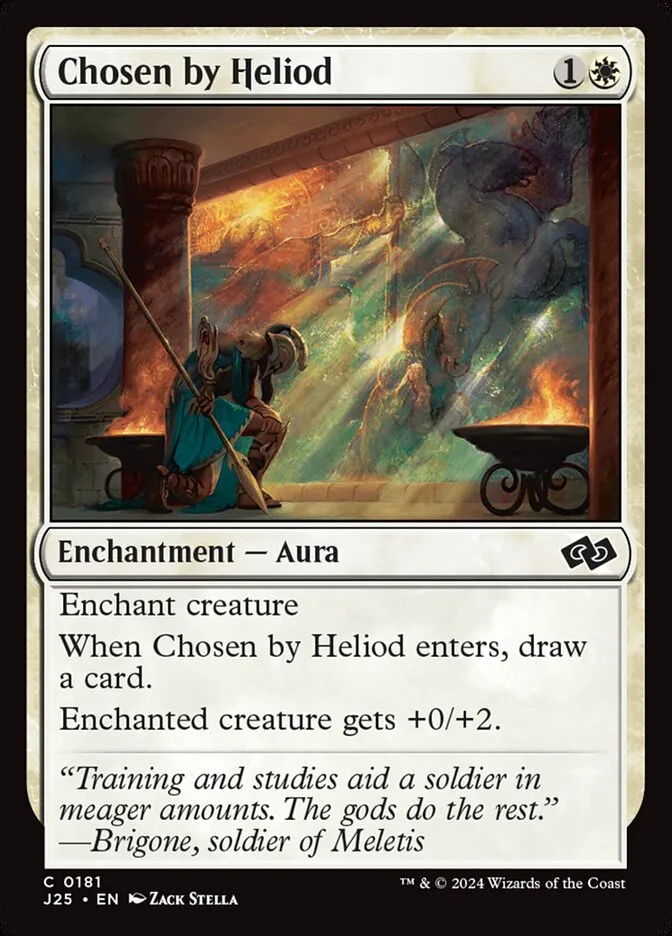 2024 Foundations Jumpstart Chosen by Heliod #181 common card image