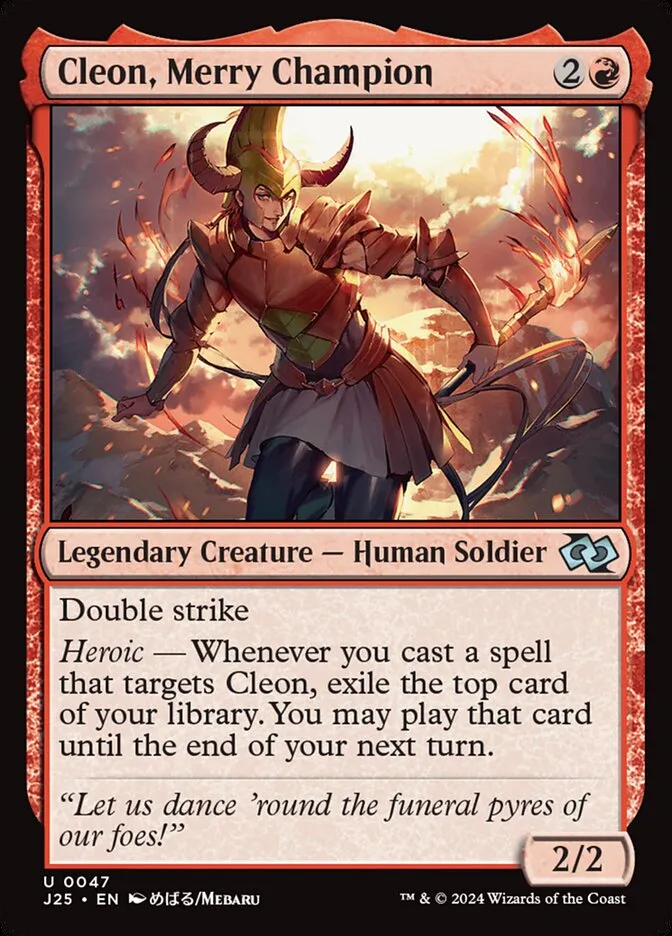 2024 Foundations Jumpstart Cleon, Merry Champion [Anime] uncommon #47 uncommon card image