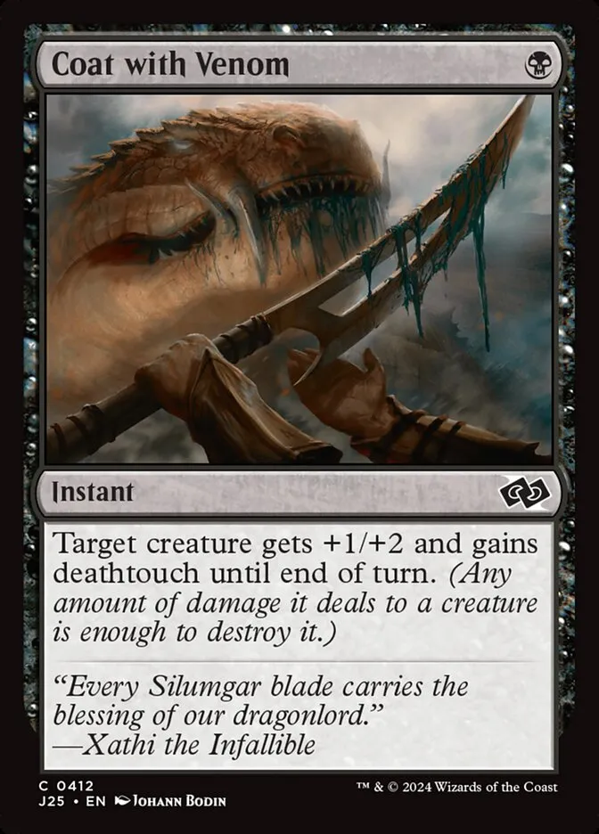 2024 Foundations Jumpstart Coat with Venom #412 common card image