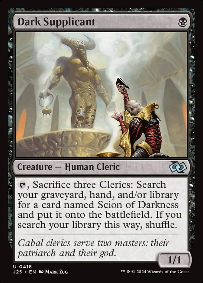 2024 Foundations Jumpstart Dark Supplicant uncommon #418 uncommon card image