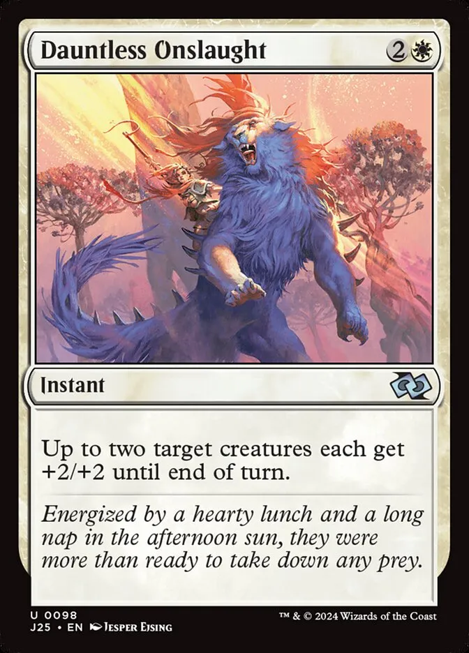 2024 Foundations Jumpstart Dauntless Onslaught uncommon #98 uncommon card image