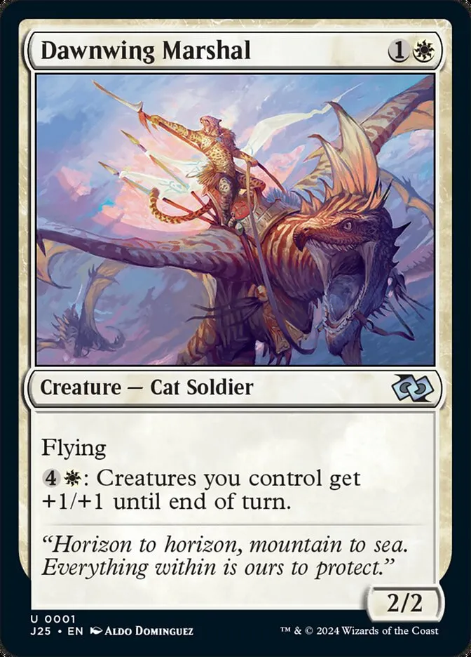 2024 Foundations Jumpstart Dawnwing Marshal uncommon #1 uncommon card image