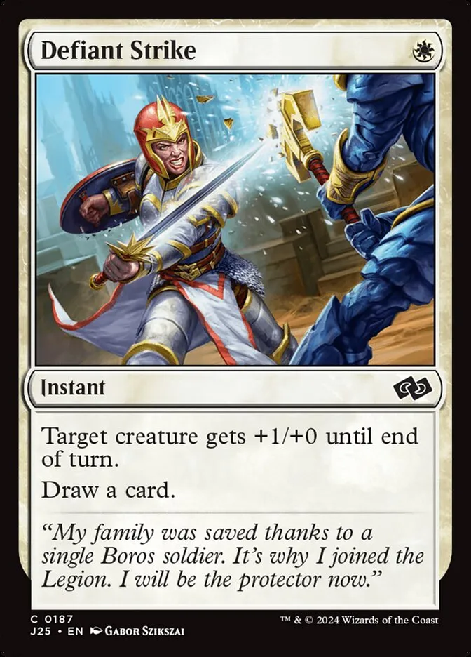 2024 Foundations Jumpstart Defiant Strike common #187 common card image