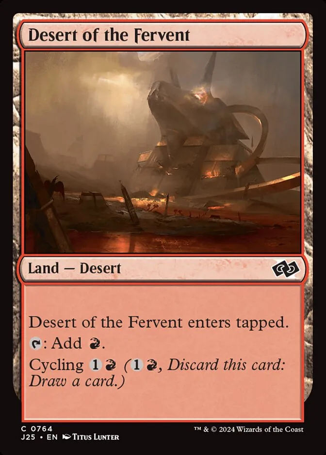 2024 Foundations Jumpstart Desert of the Fervent #764 common card image