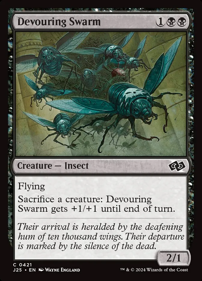 2024 Foundations Jumpstart Devouring Swarm common #421 common card image