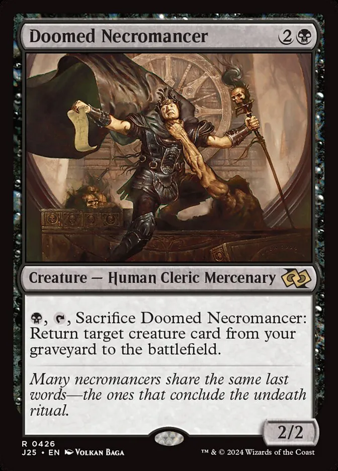 2024 Foundations Jumpstart Doomed Necromancer #426 rare card image