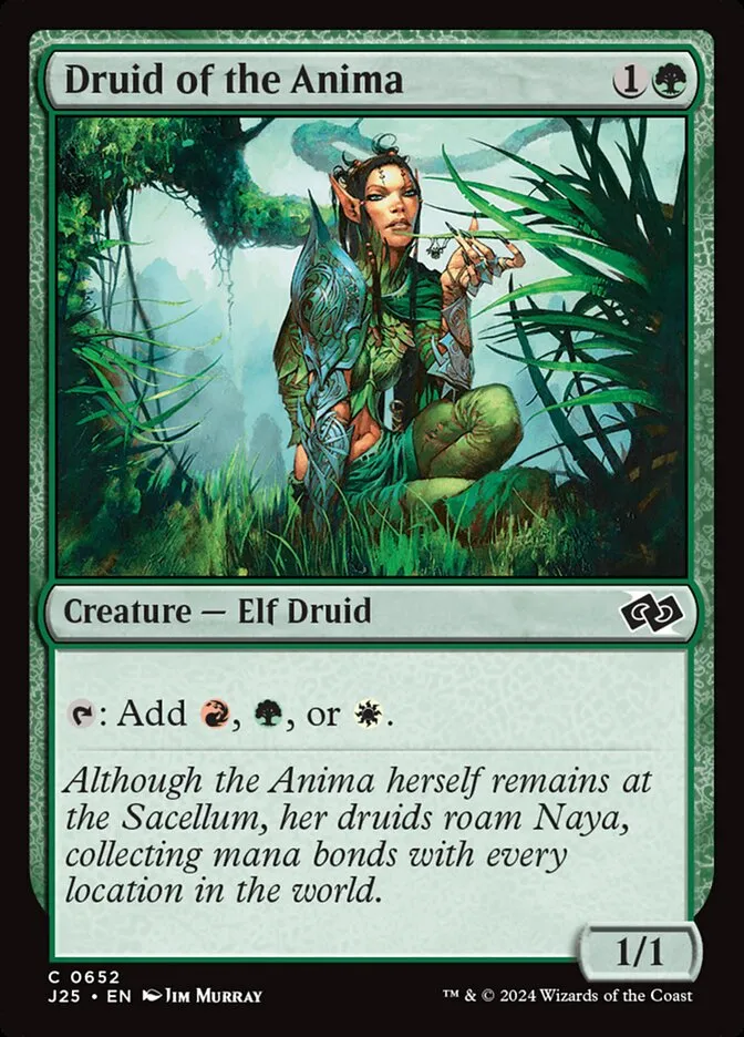 2024 Foundations Jumpstart Druid of the Anima #652 common card image