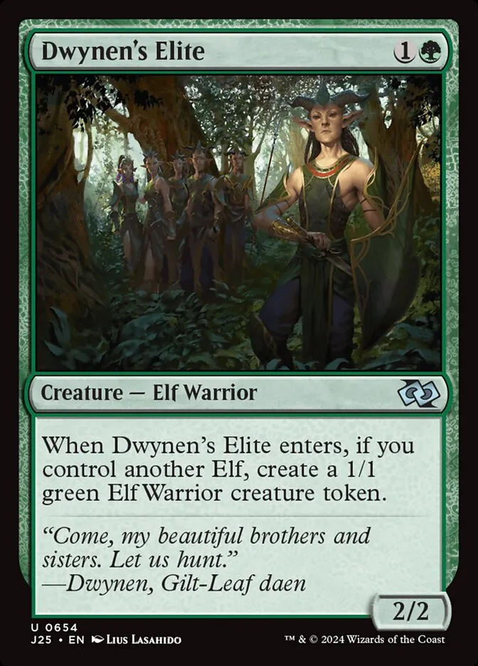 2024 Foundations Jumpstart Dwynen's Elite uncommon #654 uncommon card image