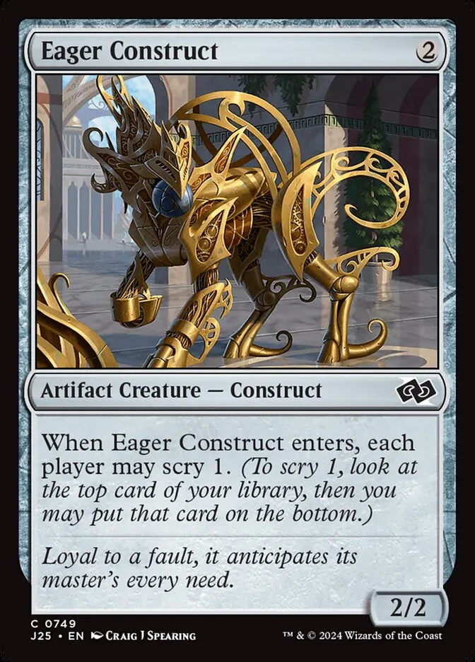 2024 Foundations Jumpstart Eager Construct common #749 common card image