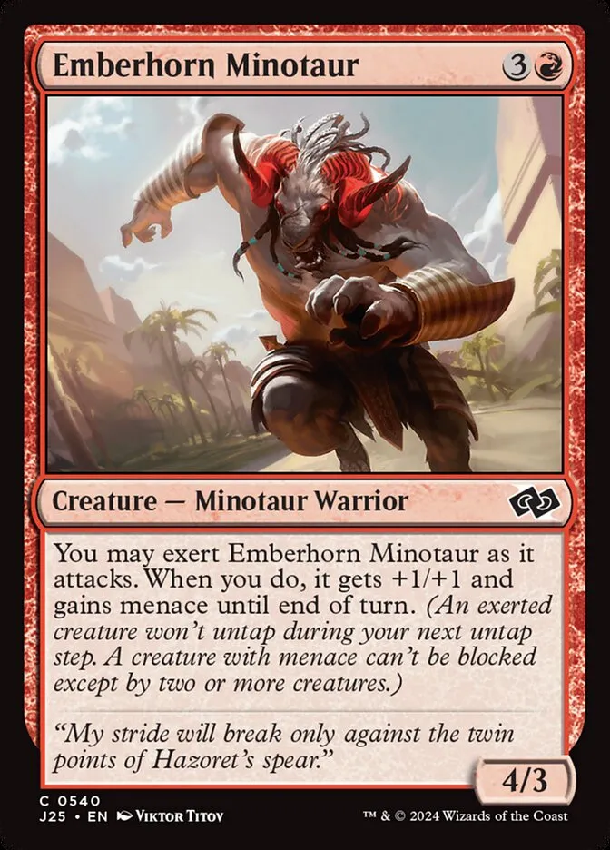2024 Foundations Jumpstart Emberhorn Minotaur common #540 common card image