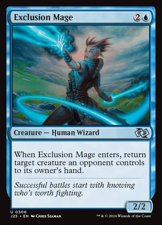 2024 Foundations Jumpstart Exclusion Mage uncommon #306 uncommon card image