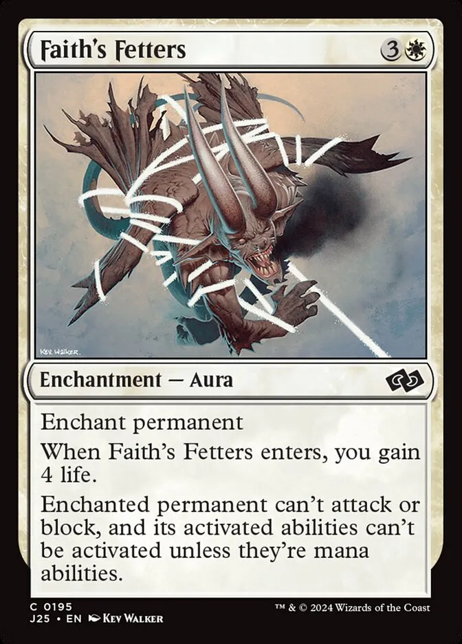 2024 Foundations Jumpstart Faith's Fetters #195 common card image