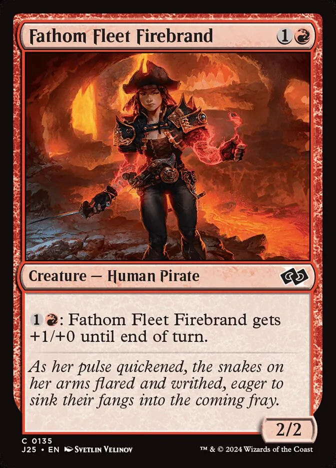 2024 Foundations Jumpstart Fathom Fleet Firebrand common #135 common card image