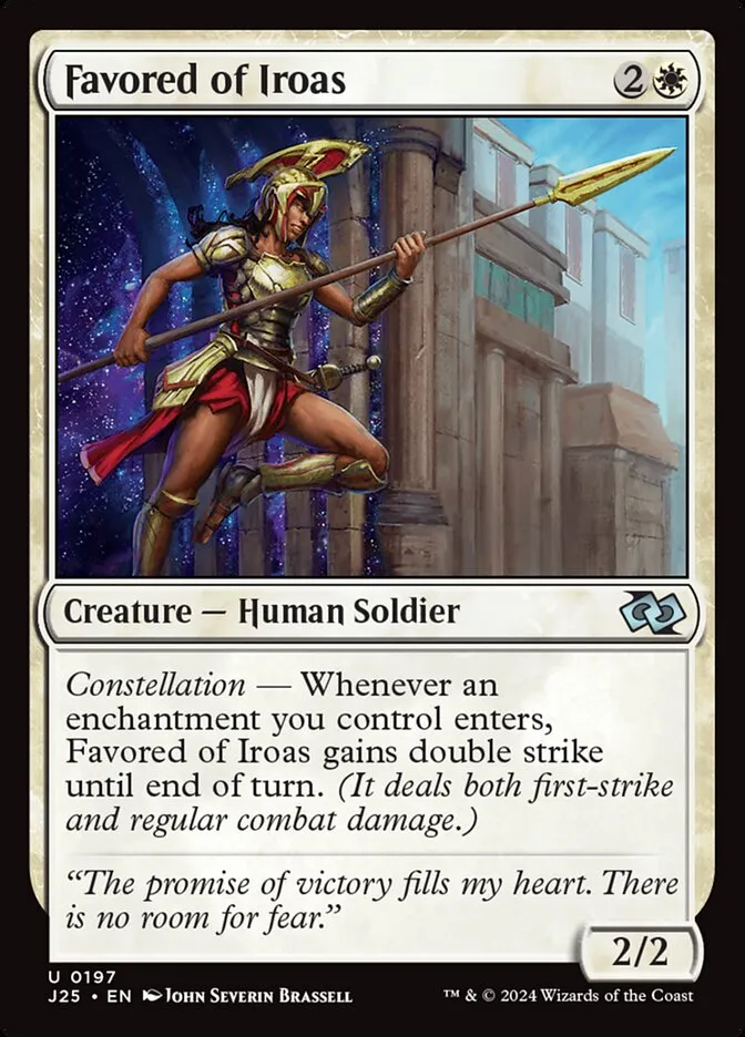 2024 Foundations Jumpstart Favored of Iroas uncommon #197 uncommon card image