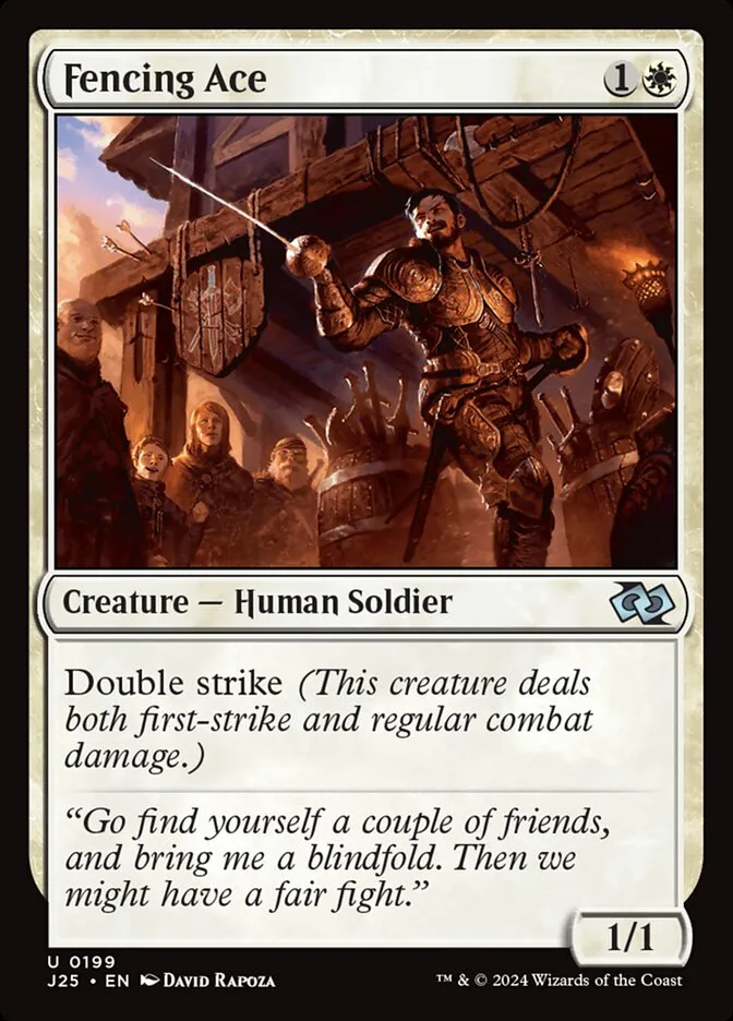 2024 Foundations Jumpstart Fencing Ace uncommon #199 uncommon card image