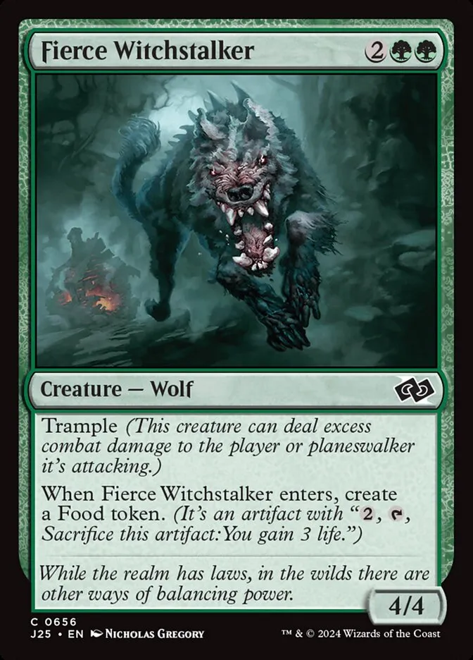 2024 Foundations Jumpstart Fierce Witchstalker common #656 common card image