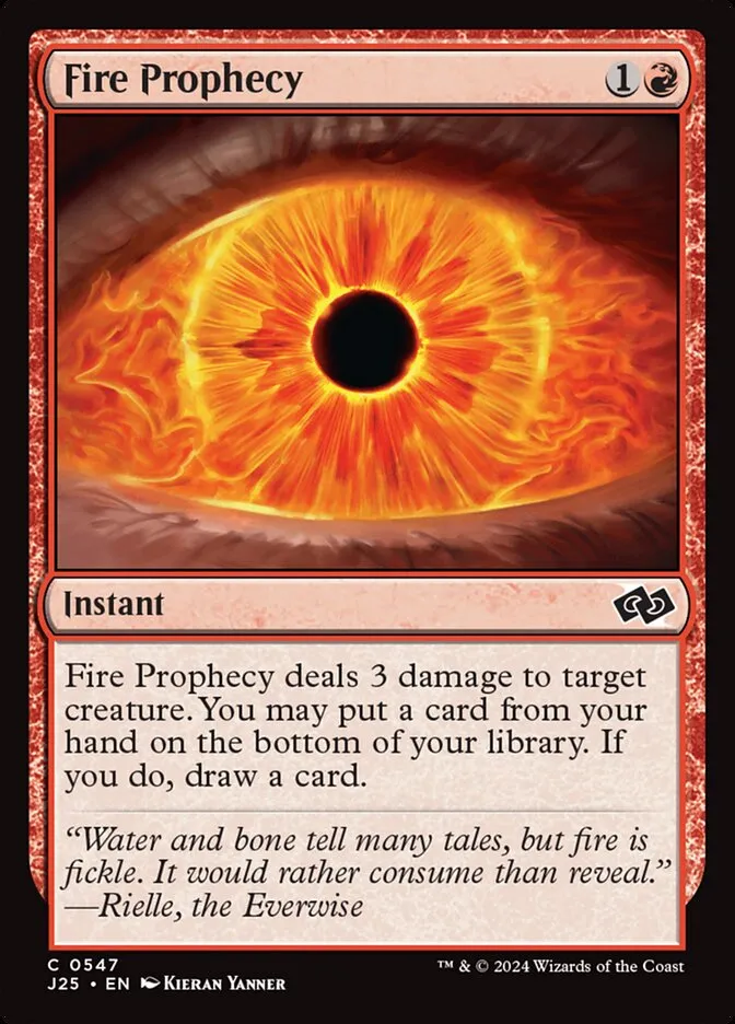 2024 Foundations Jumpstart Fire Prophecy common #547 common card image
