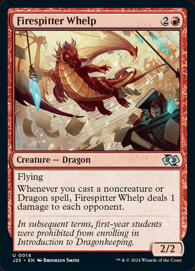 2024 Foundations Jumpstart Firespitter Whelp uncommon #14 uncommon card image
