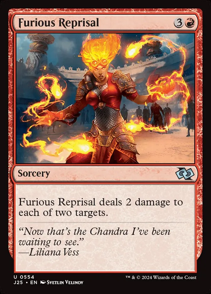 2024 Foundations Jumpstart Furious Reprisal #554 uncommon card image