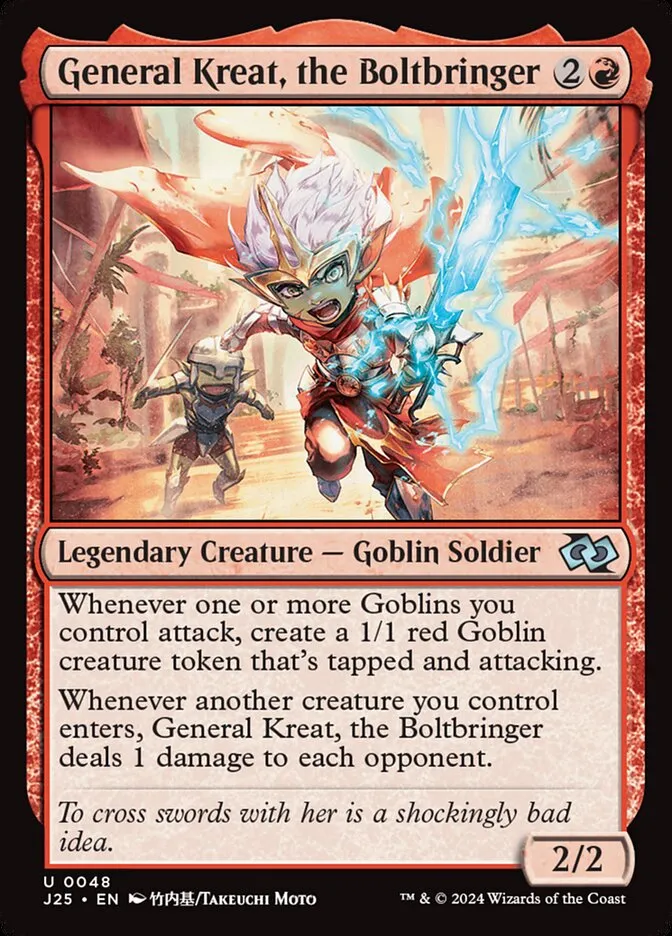 2024 Foundations Jumpstart General Kreat, the Boltbringer [Anime] uncommon #48 uncommon card image