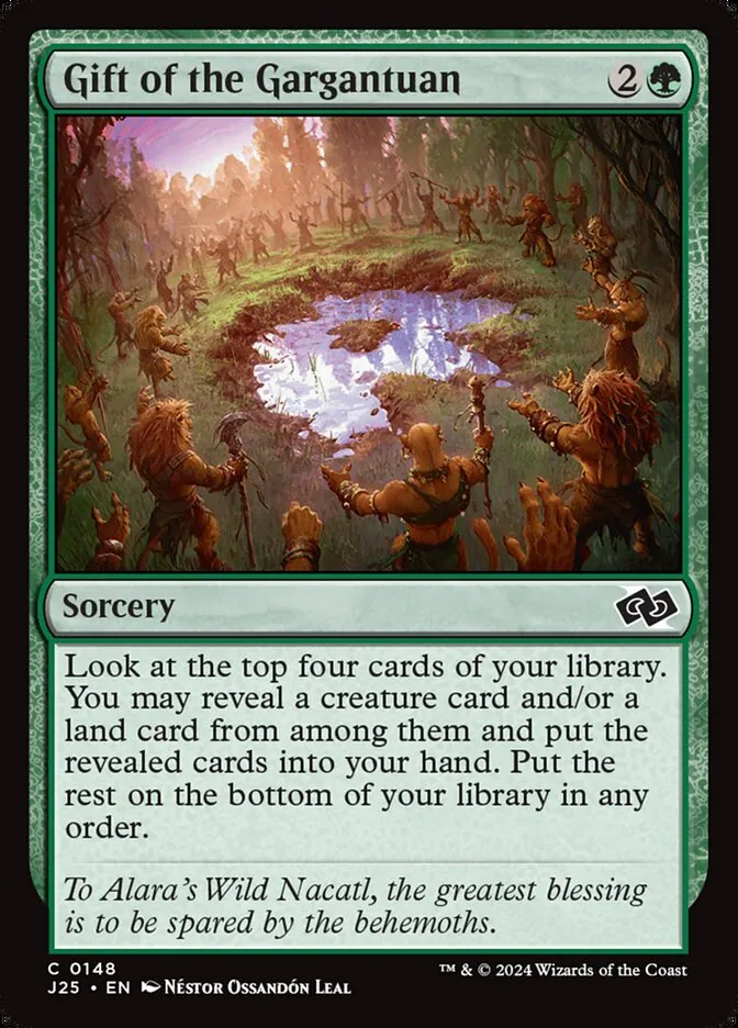 2024 Foundations Jumpstart Gift of the Gargantuan #148 common card image