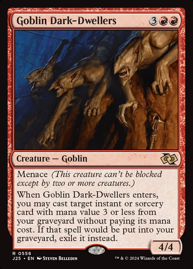 2024 Foundations Jumpstart Goblin Dark-Dwellers #556 rare card image
