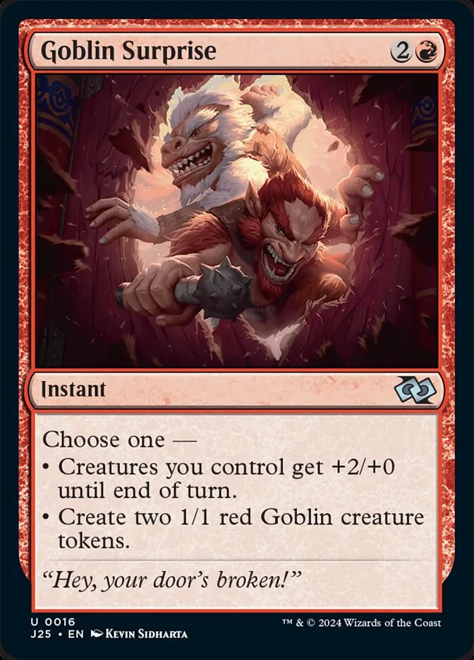 2024 Foundations Jumpstart Goblin Surprise uncommon #16 uncommon card image