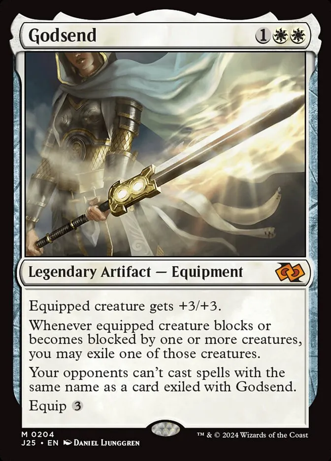 2024 Foundations Jumpstart Godsend mythic #204 mythic card image