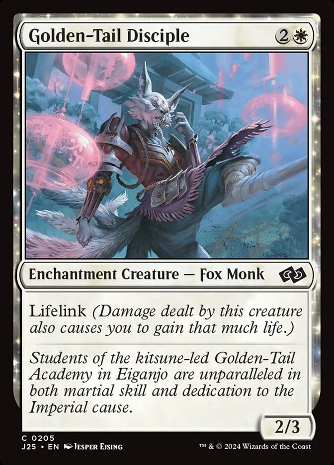 2024 Foundations Jumpstart Golden-Tail Disciple common #205 common card image