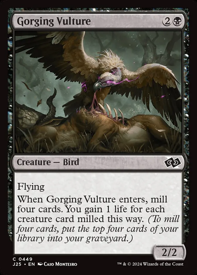 2024 Foundations Jumpstart Gorging Vulture common #449 common card image