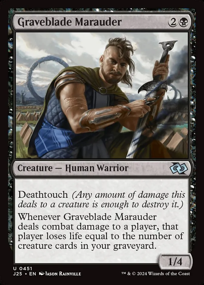 2024 Foundations Jumpstart Graveblade Marauder #451 uncommon card image