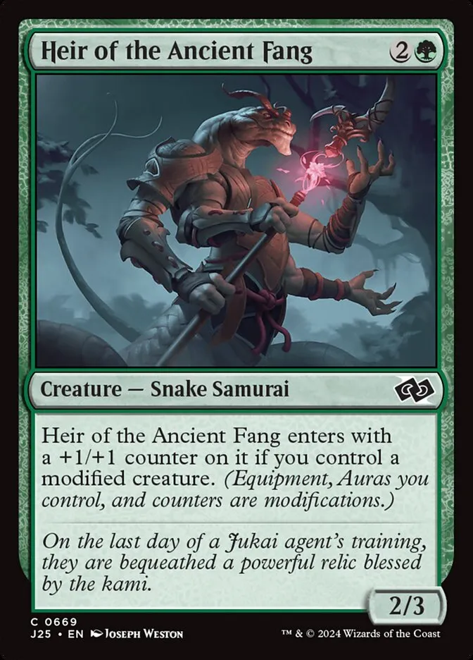 2024 Foundations Jumpstart Heir of the Ancient Fang #669 common card image
