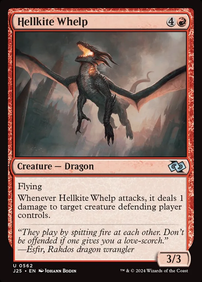2024 Foundations Jumpstart Hellkite Whelp uncommon #562 uncommon card image