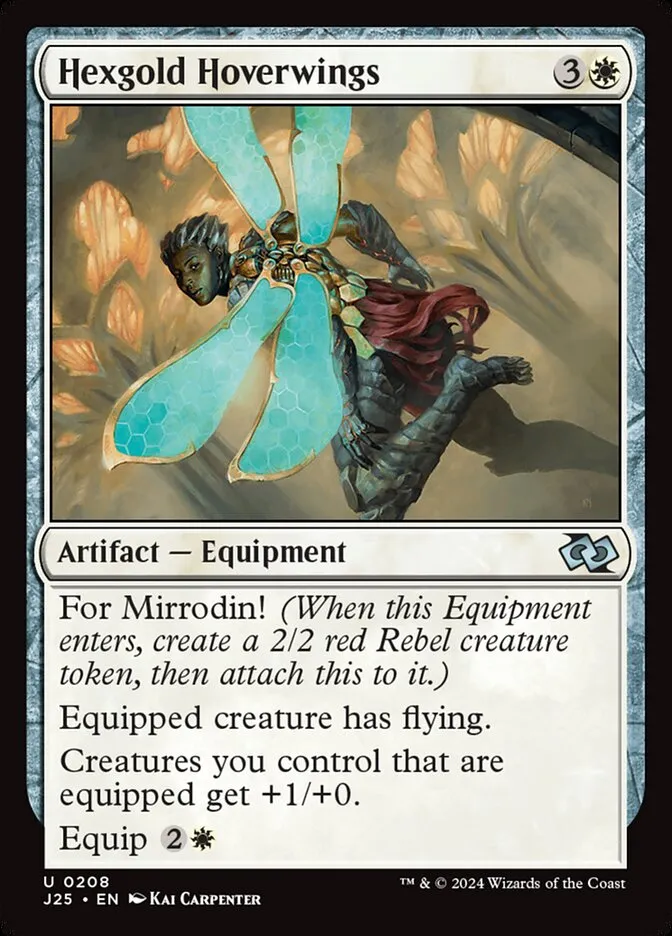 2024 Foundations Jumpstart Hexgold Hoverwings uncommon #208 uncommon card image