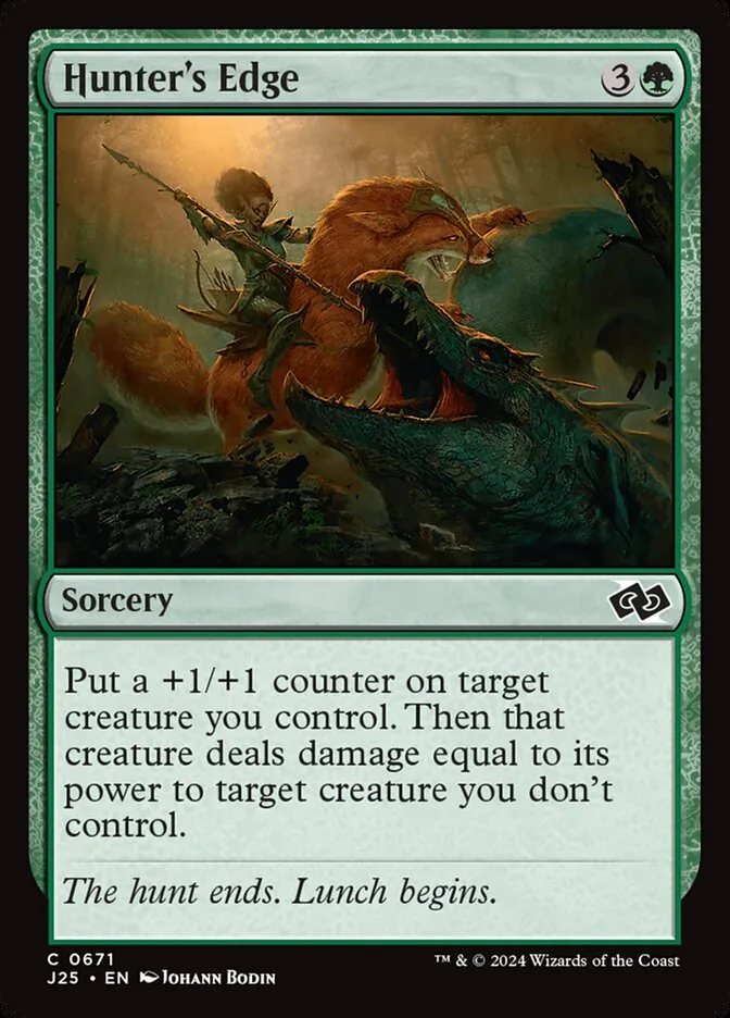 2024 Foundations Jumpstart Hunter's Edge #671 common card image