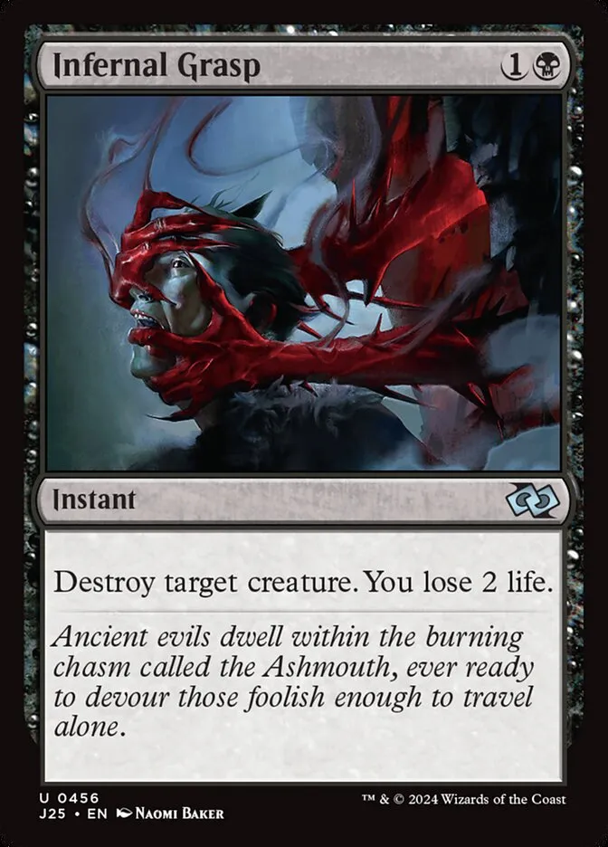 2024 Foundations Jumpstart Infernal Grasp uncommon #456 uncommon card image