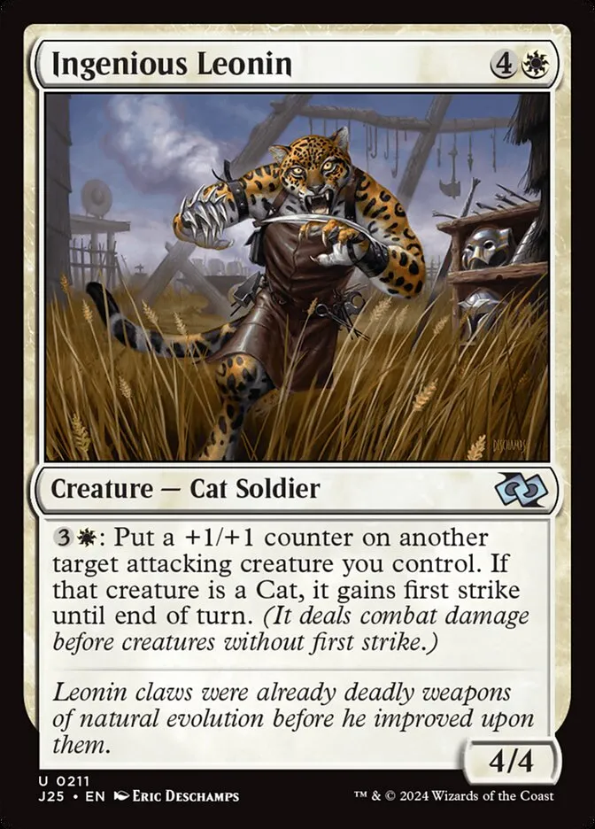 2024 Foundations Jumpstart Ingenious Leonin uncommon #211 uncommon card image