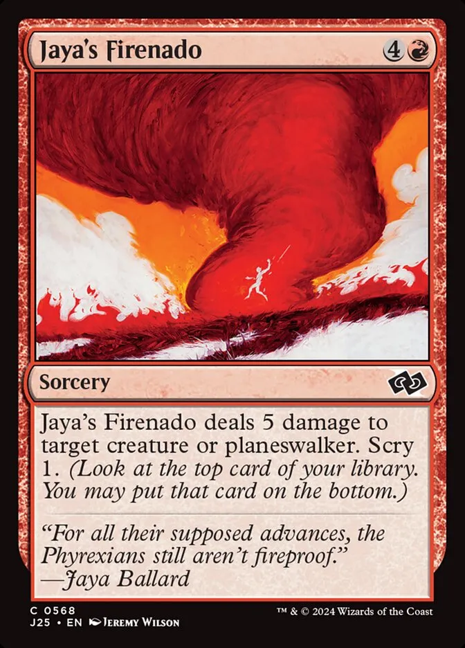 2024 Foundations Jumpstart Jaya's Firenado common #568 common card image