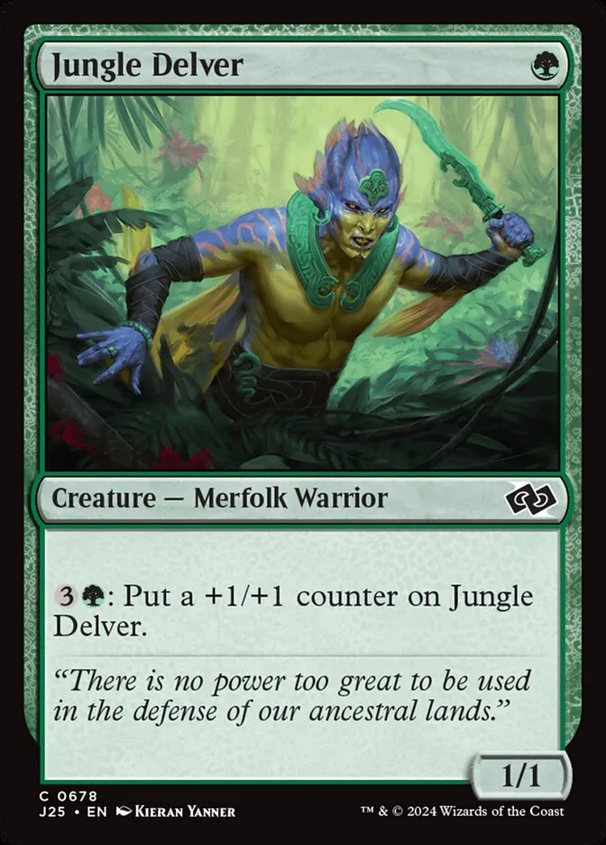 2024 Foundations Jumpstart Jungle Delver #678 common card image