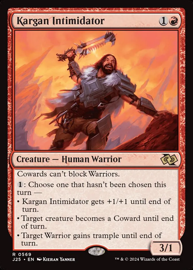 2024 Foundations Jumpstart Kargan Intimidator #569 rare card image
