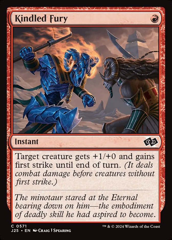 2024 Foundations Jumpstart Kindled Fury common #571 common card image