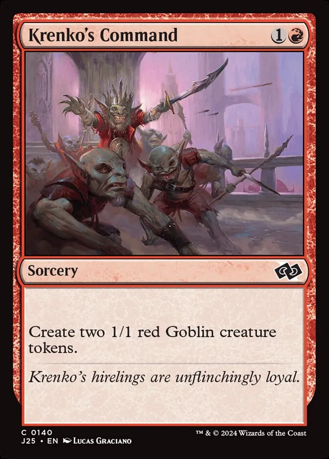 2024 Foundations Jumpstart Krenko's Command common #140 common card image