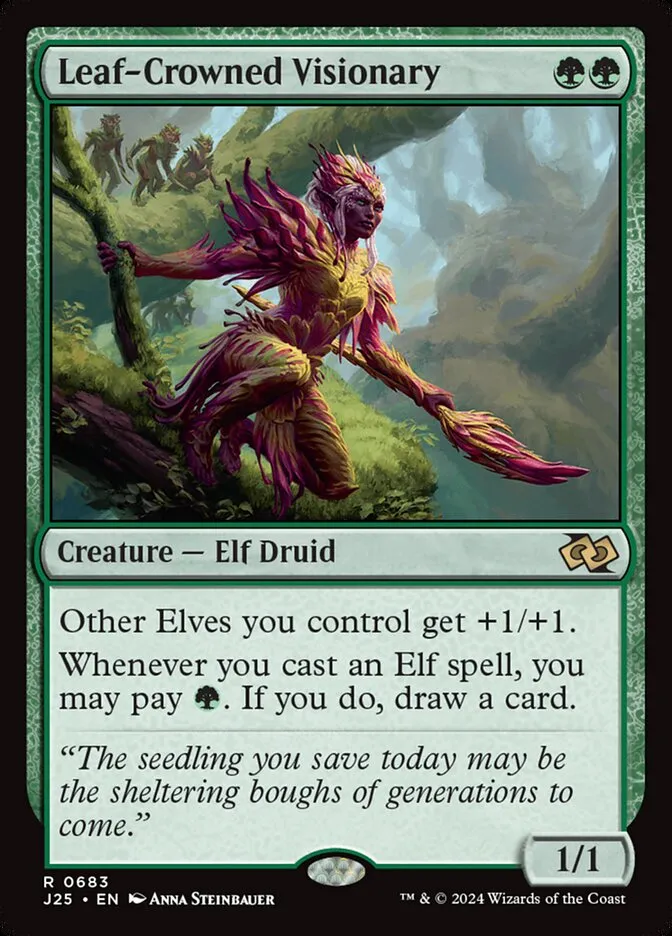 2024 Foundations Jumpstart Leaf-Crowned Visionary rare #683 rare card image