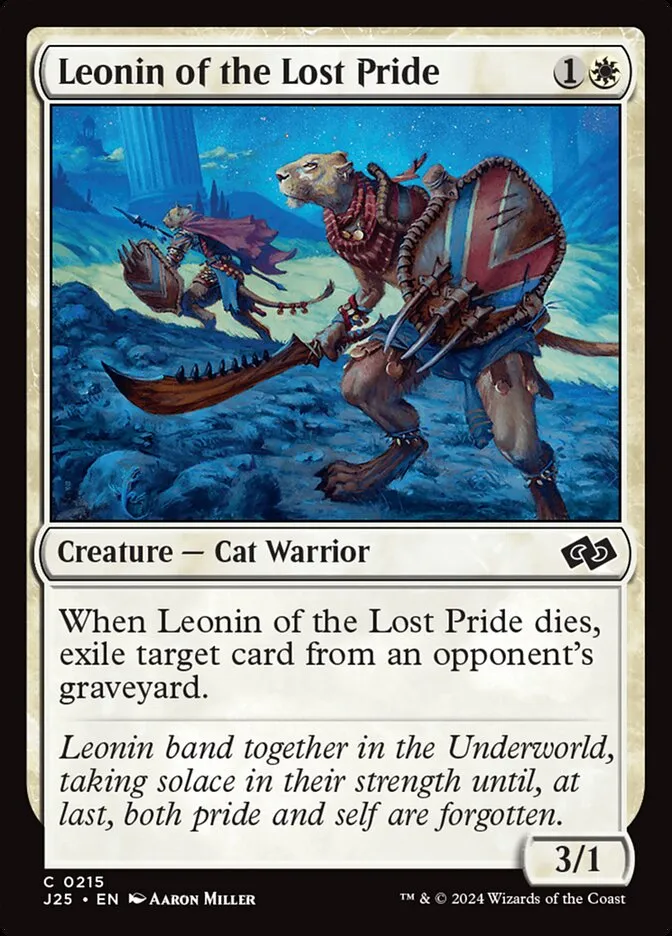 2024 Foundations Jumpstart Leonin of the Lost Pride #215 common card image